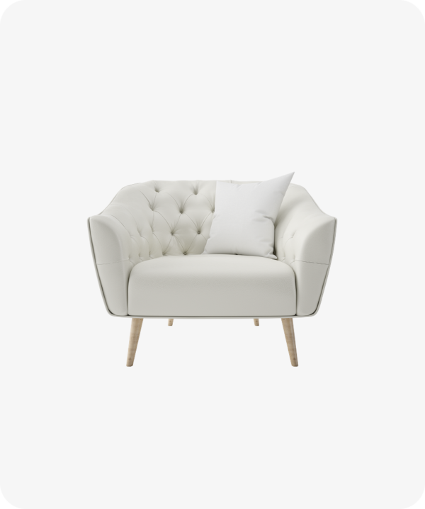 Scandi Wood Frame Lounge Chair